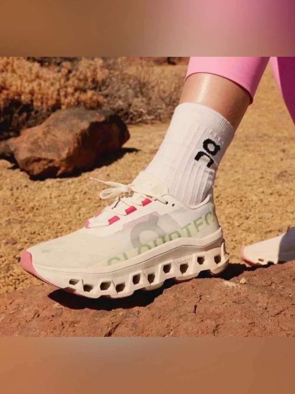 On Cloudmonster WHITE LIMA Women's Running Shoes 10.5 NEW - Picture 3 of 13